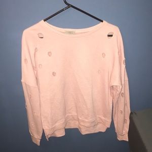 Sweater with holes